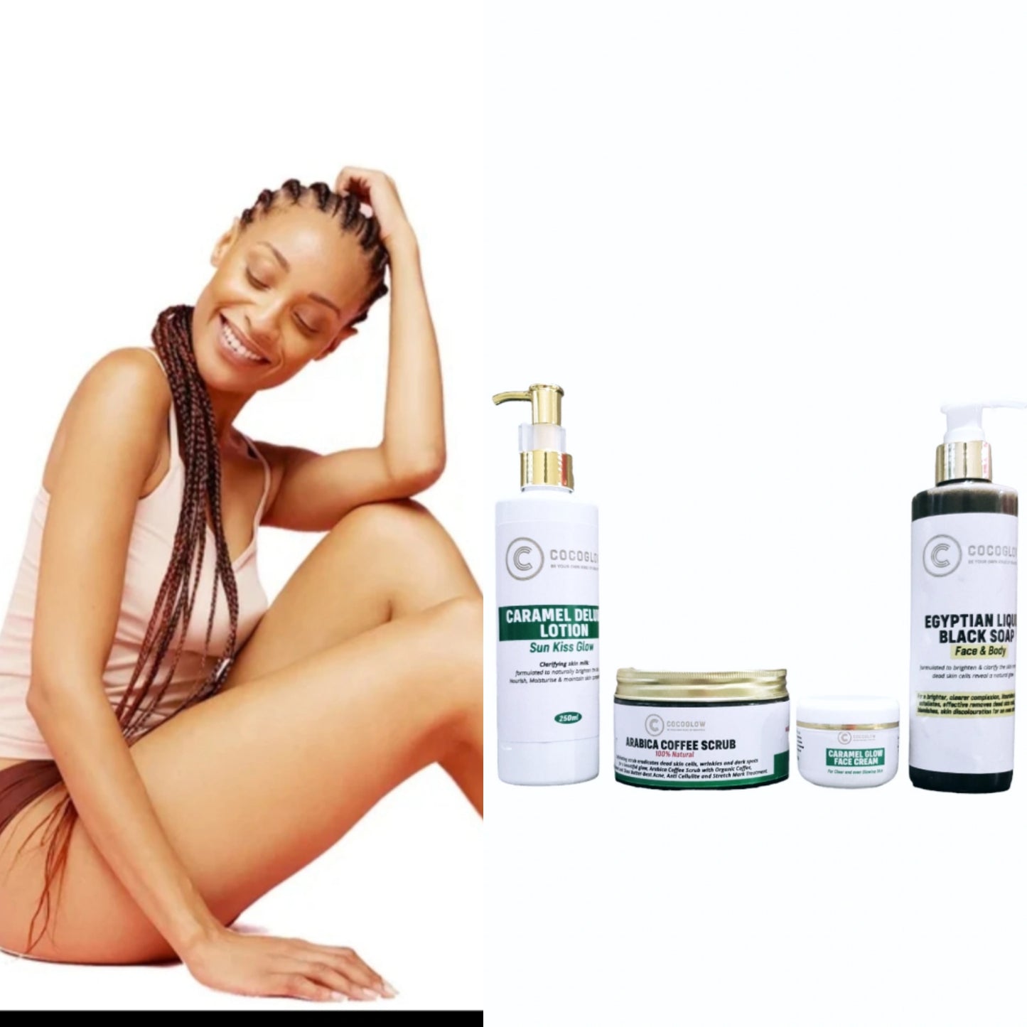 Caramel glow face cream set