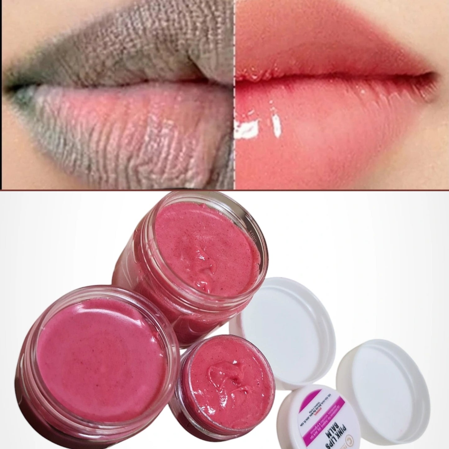 Pink lips balm