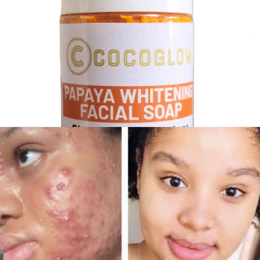 Papaya whitening facial soap