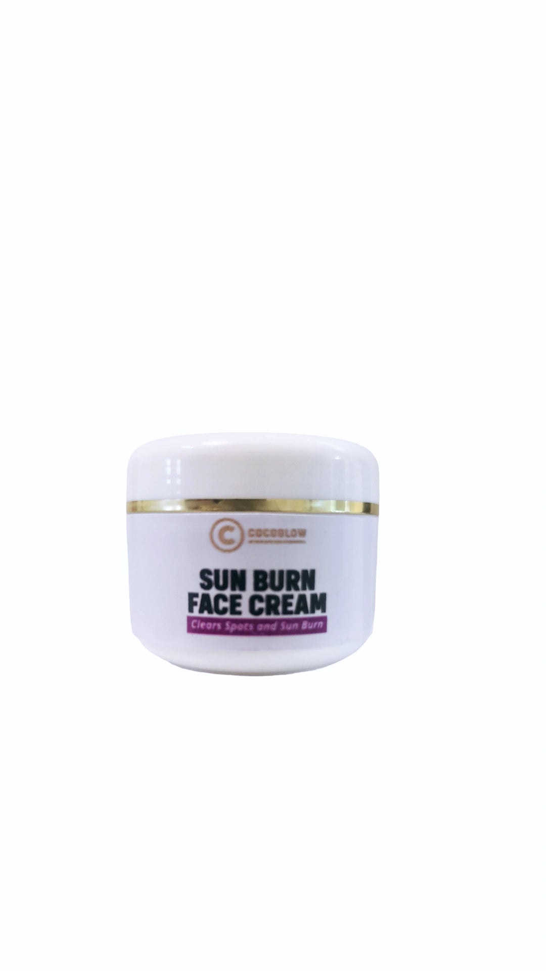 Sunburn face cream