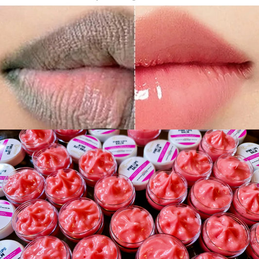 Pink lips balm